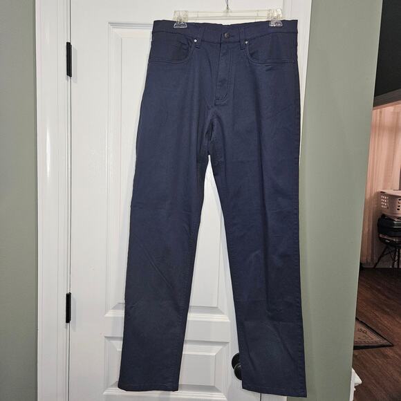 Footjoy‎ Men's 33/32 Navy 1857 Sueded Cotton Twill 5 Pocket Pant NWT - Picture 1 of 8